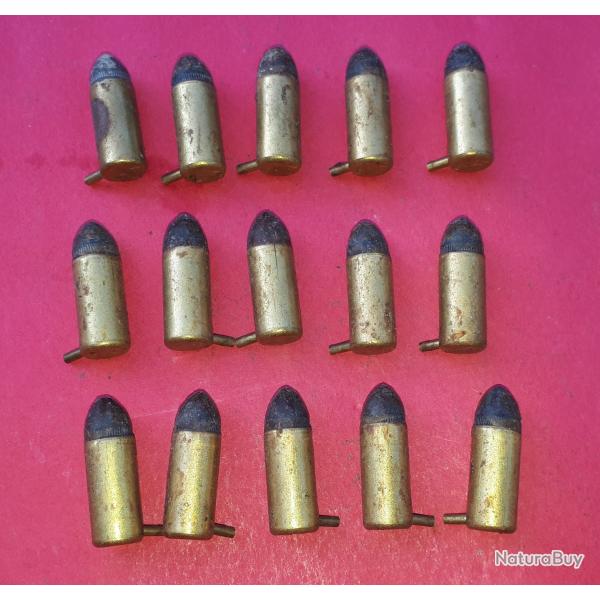 Lot 15 Cartouches 7MM Broche Gevelot Marquage ''G 7" � Poudre Noire