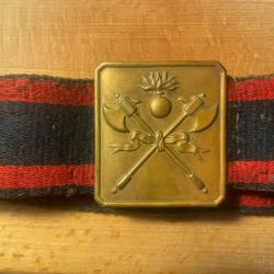 Ceinturon de sapeur-pompier. Second Empire. Complet