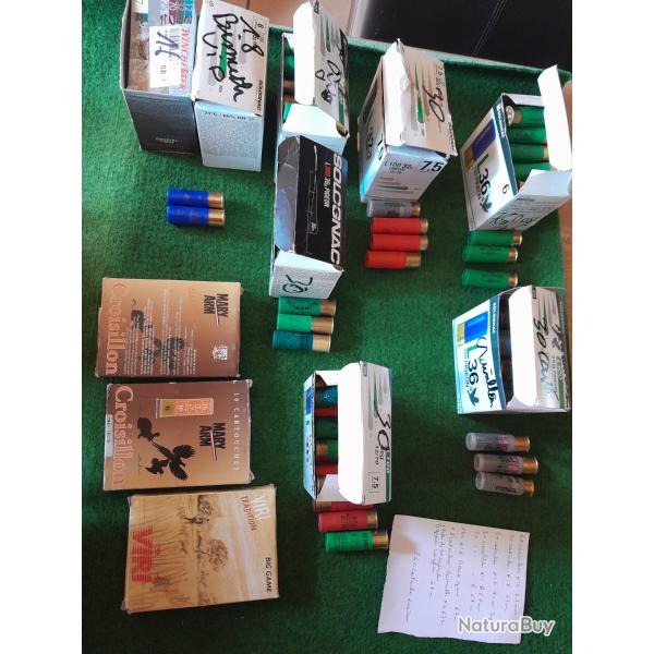 Cartouches  de calibre 16  240 cartouches