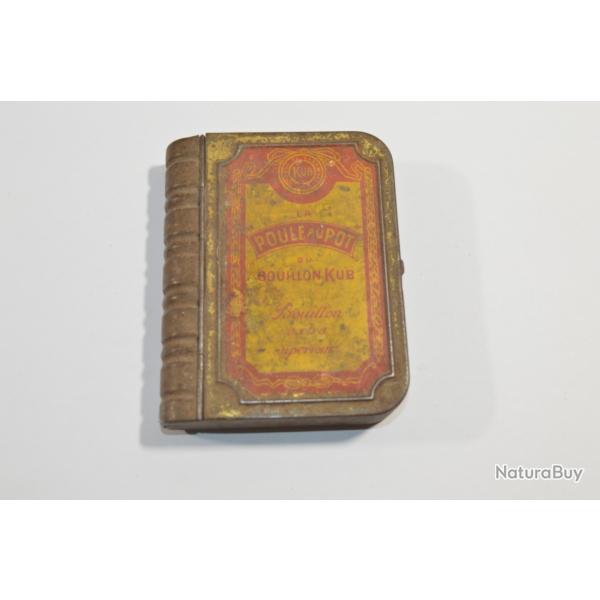 Bo�te publicitaire ancienne BOUILLON KUB - "La Poule au Pot WW2 WW1  (1)