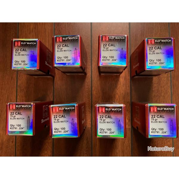 100 Ogives Hornady ELD Match 224