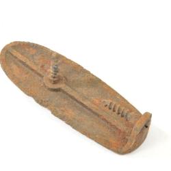 Plaque de couche / talon de crosse fusil Lebel - mauvais &eacute;tat