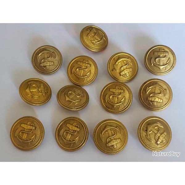 Boutons Kriegsmarine ww2 lot 1