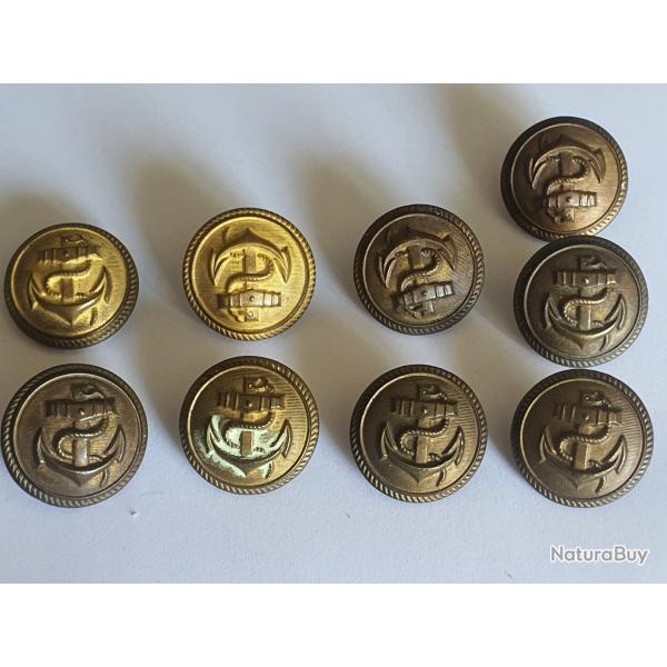 Boutons Kriegsmarine ww2 lot 2