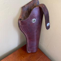 Holster en v&eacute;ritable cuire revolver