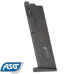 ASG 12632 - Chargeur airsoft GBB M9 25 rd, m&eacute;tal, gaz bouteille, 6 mm