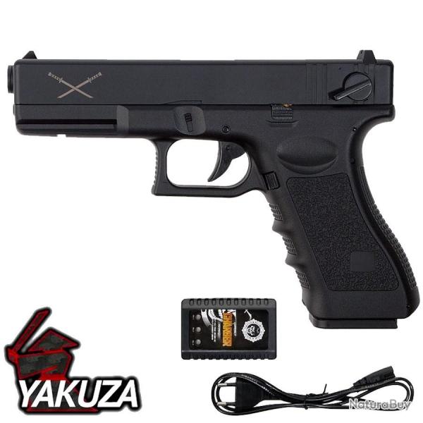 R�plique Airsoft Yakuza Delta Tactics AEP - Pistolet �lectrique 220 FPS Semi & Full Automatique