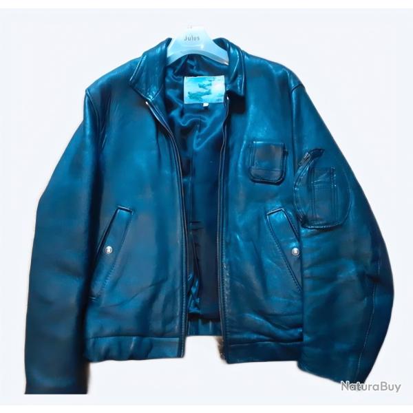 BLOUSON cuir PN personnel naviguant pilotes Arm�e de l'air  taille 46 parfait �tat
