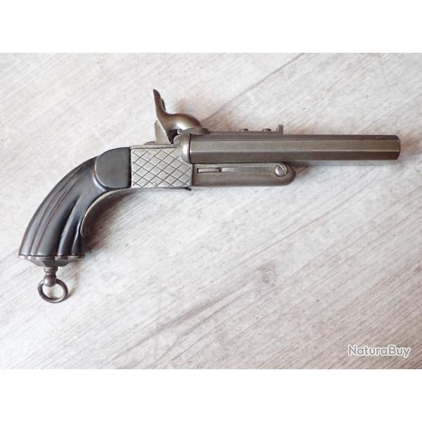 Pistolet � broche, canons juxtapos�s