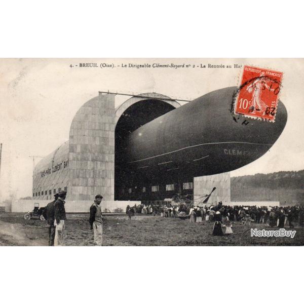 Carte Postale Ancienne - BREUIL ( Oise )- Le Dirigeable Cl�ment-Bayard N�2 -N�7614