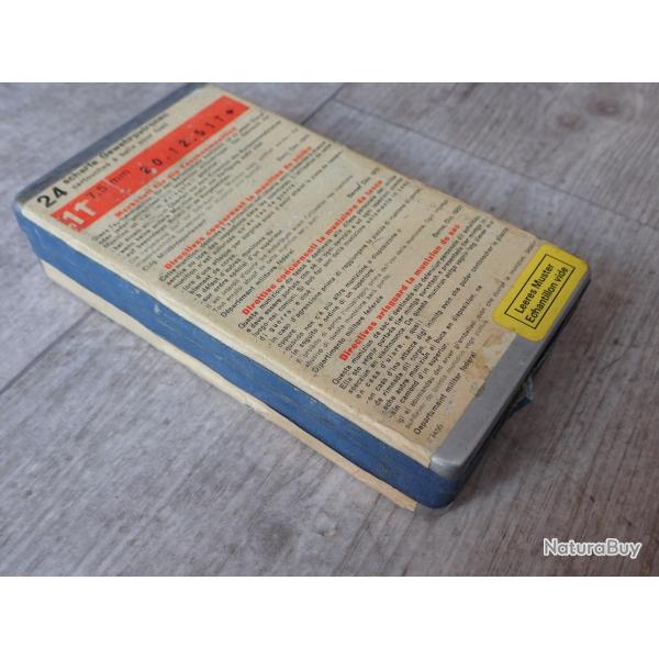 Boite individuelle r�glementaire avec �tiquettes pour 4 lames chargeurs pour Rubin Schmidt suisse