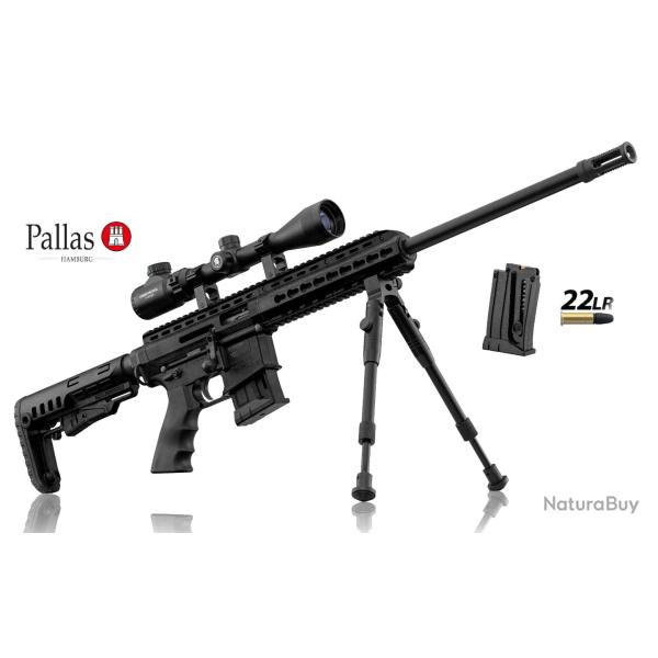 Pack Carabine  Pallas  Sniper BA-15  Black  Cal : 22 Lr