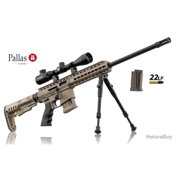 Pack Carabine  Pallas  Sniper BA-15  Tan  Cal : 22 Lr