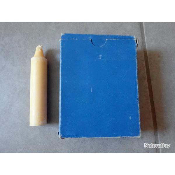 Bo�te de 7 bougies d'ordonnance Suisse pour lanterne, lampe Monjardet. Trousse secours