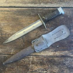 Couteau de Tranch&eacute;e Artisanal WW1 WW2 Poignard R&eacute;sistance Fran&ccedil;aise FFI