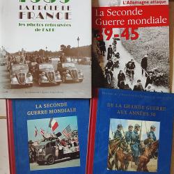 Lot 4 livres reli&eacute; th&egrave;me 2 &egrave;me guerre mondiale