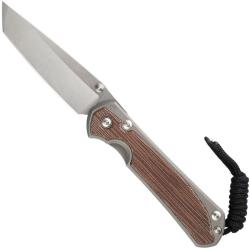 Small Sebenza 31 Tanto Micarta Natural - CHRIS REEVE