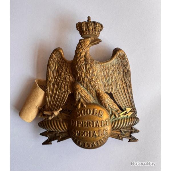 Plaque shako �cole Militaire Sp�ciale Second Empire 1870