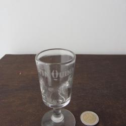 Verre publicitaire Maurin Quina Le Puy 1900