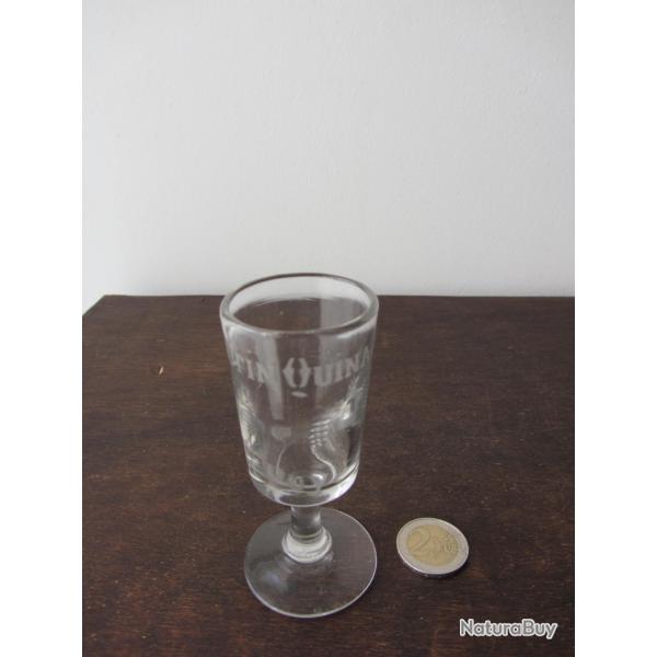 Verre publicitaire Maurin Quina Le Puy 1900