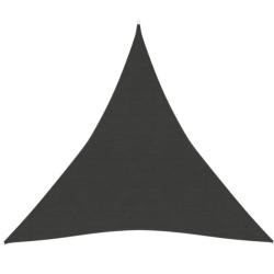 Voile ombrage triangulaire PEHD anthracite 3x3x3 m protection UV