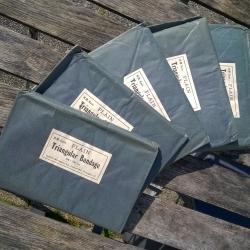 LOT 5 BANDAGE TRIANGULAIRE BRITANNIQUE 39 /45 WWII ARM&Eacute;E ANGLAISE