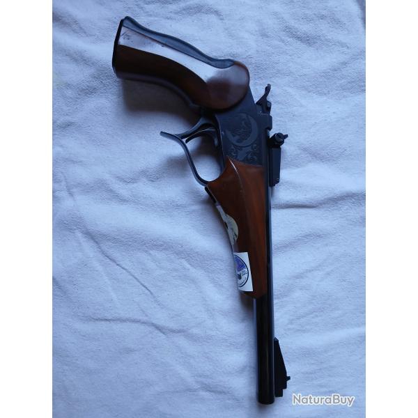 Vends un pistolet Thompson Center mod�le Contender calibre 7 mm TCU.1 coup.Tr�s bien entretenu.