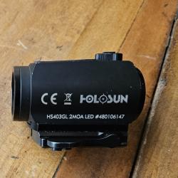 Point rouge holosun 2 MOA sur montage EAW