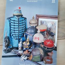 Catalogue Aisne Ench&egrave;res de vente aux ench&egrave;res, casques &agrave; pointe, adrian, ba&iuml;onnettes, uniformes