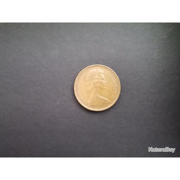 Pi�ce 2 New Pence Grande-Bretagne 1975