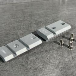 Embases WARNE Silver pour WEATHERBY Vanguard