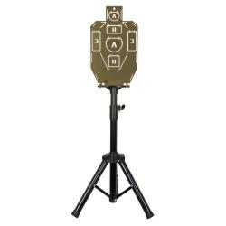 CIBLE ET PORTE CIBLE METAL VERT