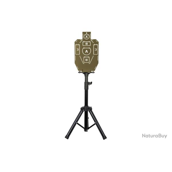 CIBLE ET PORTE CIBLE METAL VERT