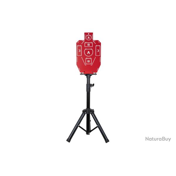 CIBLE ET PORTE CIBLE METAL ROUGE