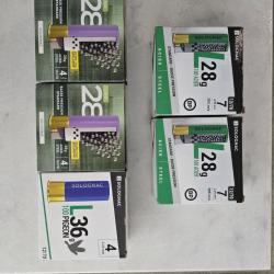 Lot cartouches 12/70 4 et 7