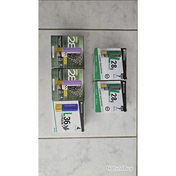 Lot cartouches 12/70 4 et 7