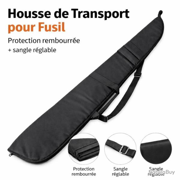Sac pour fusil noir