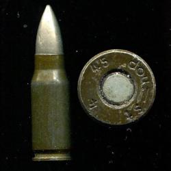 7.92 x 33 kurz Sturmgewehr - RARE balle nickel - RARE ann&eacute;e 1945 - marquage : dou. - St 2 45