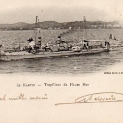 Carte Postale Ancienne - Le Kabyle - Torpilleur de Haute Mer -N&deg;7617