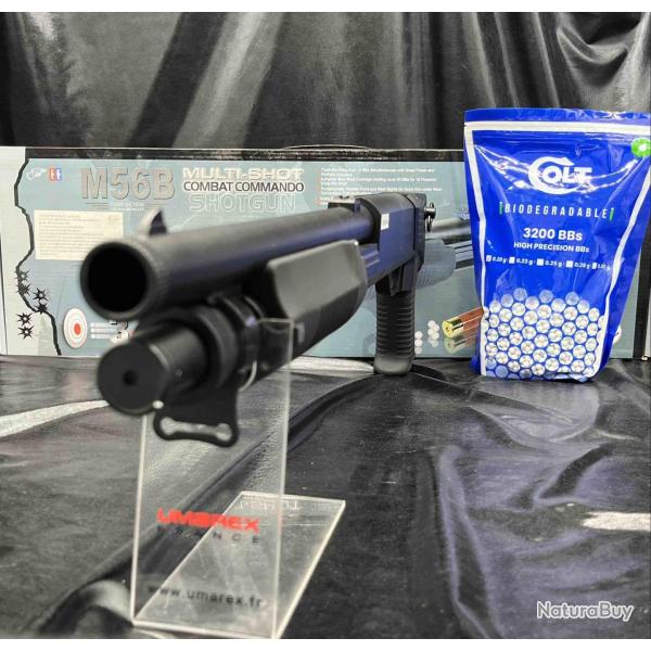 Pack pr�t � tirer REPLIQUE LONGUE - FUSIL A POMPE "M56B BURST RESSORT" - 6mm