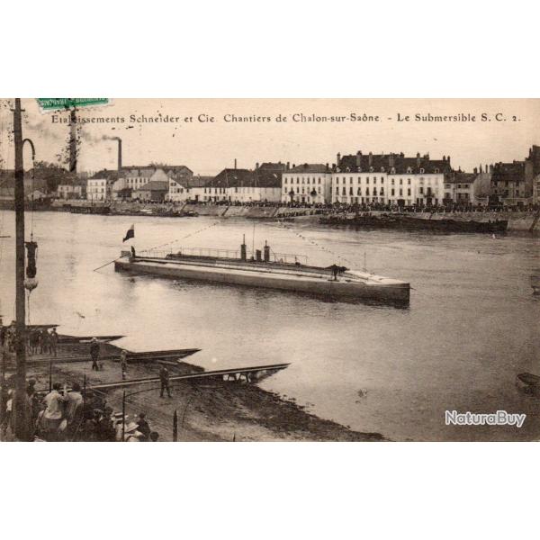 Carte Postale Ancienne - Le Submersible S.C. 2, Chalon-sur-Sa�ne -N�7624