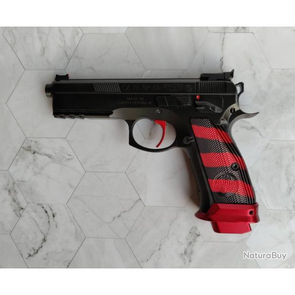 PISTOLET CZ SP-01 SHADOW BOA CUSTOM ROUGE CAL. 9X19