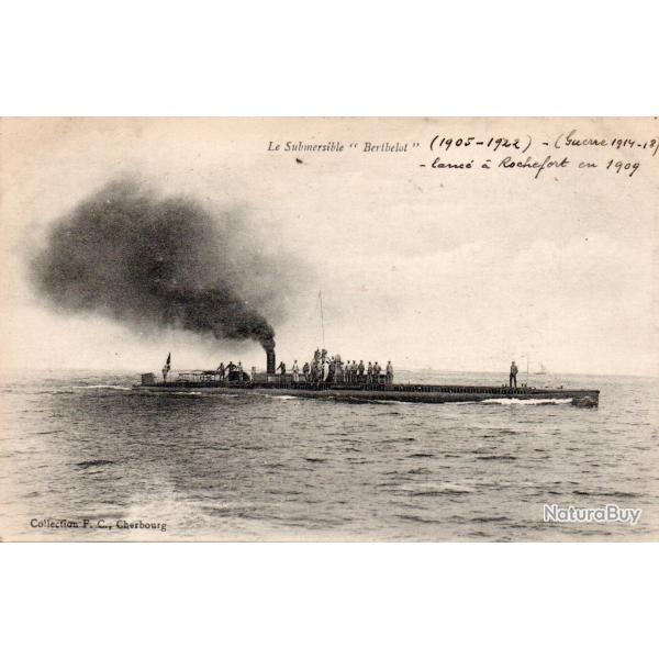 Carte postale sous-marin Bertholet -N�7625