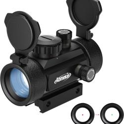 Viseur Point Rouge Vert 11mm 20mm Red Dot 5 Niveaux Luminosit&eacute; Rail Picatinny Airsoft Chasse Tir