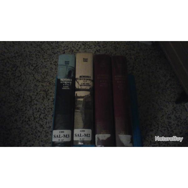 4 tomes  m�moires de RAOUL SALAN ( dont 2 avec d�dicaces )