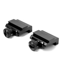 Montages Rail 20 mm Vers 11 mm Picatinny Weaver Lot 2 Pi&egrave;ces Dovetail Adaptateur Optique Airsoft