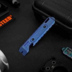 Multi-tool Vosteed Shark Bomb Prybar 2.0 Titanium Blue D&eacute;capsuleur et Pied-de-biche EDC VOSX0171