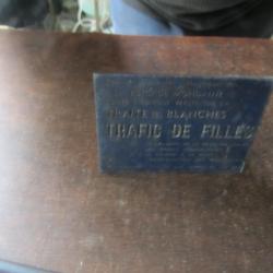 Plaque impression publicitaire film Trafic de filles 1969