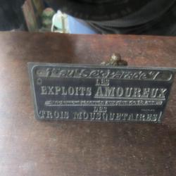 Plaque impression publicitaire film Les exploits..des 3 Mousquetaires 1972