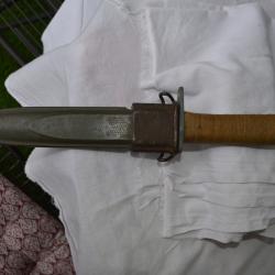 Ba&iuml;onnette US Garand M1 transform&eacute;e en poignard